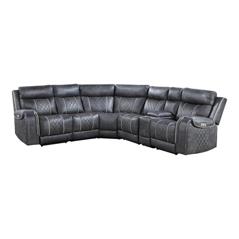Homelegance Gabriel Power Reclining Fabric 6 pc Sectional 9377GRY*6LRRRPW IMAGE 6