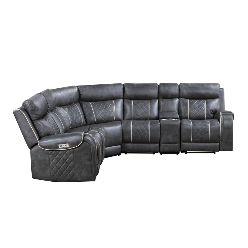Homelegance Gabriel Power Reclining Fabric 6 pc Sectional 9377GRY*6LRRRPW IMAGE 7