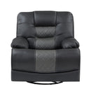 Homelegance Fabian Swivel Glider Recliner 9388GRY-1 IMAGE 1