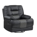 Homelegance Fabian Swivel Glider Recliner 9388GRY-1 IMAGE 2