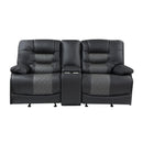 Homelegance Fabian Reclining Loveseat 9388GRY-2 IMAGE 1