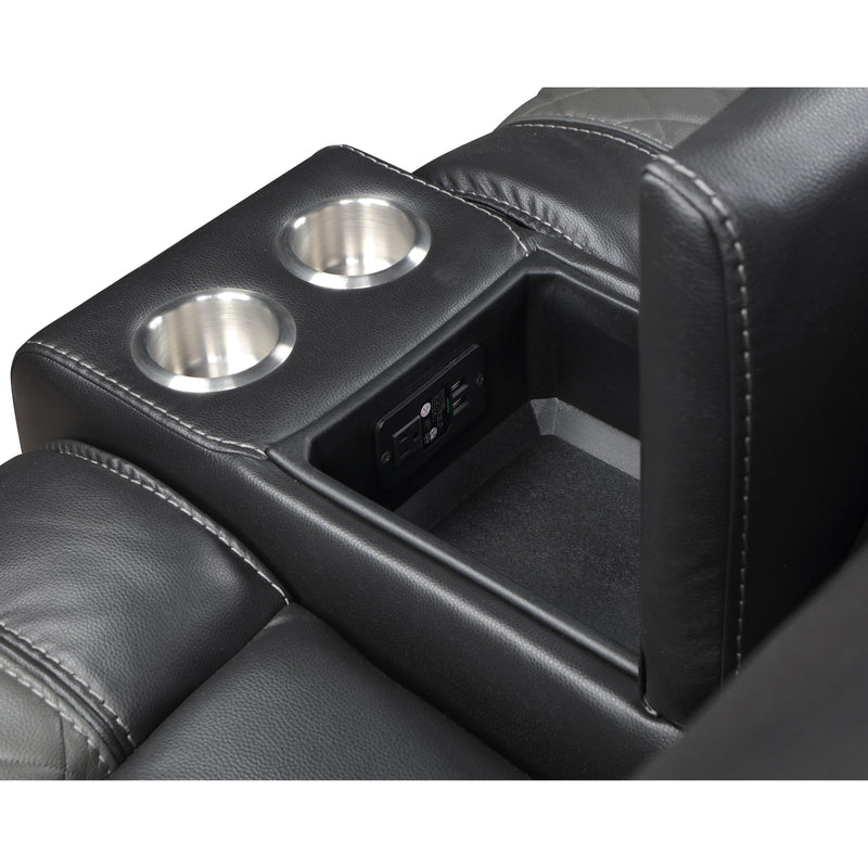 Homelegance Fabian Reclining Loveseat 9388GRY-2 IMAGE 5