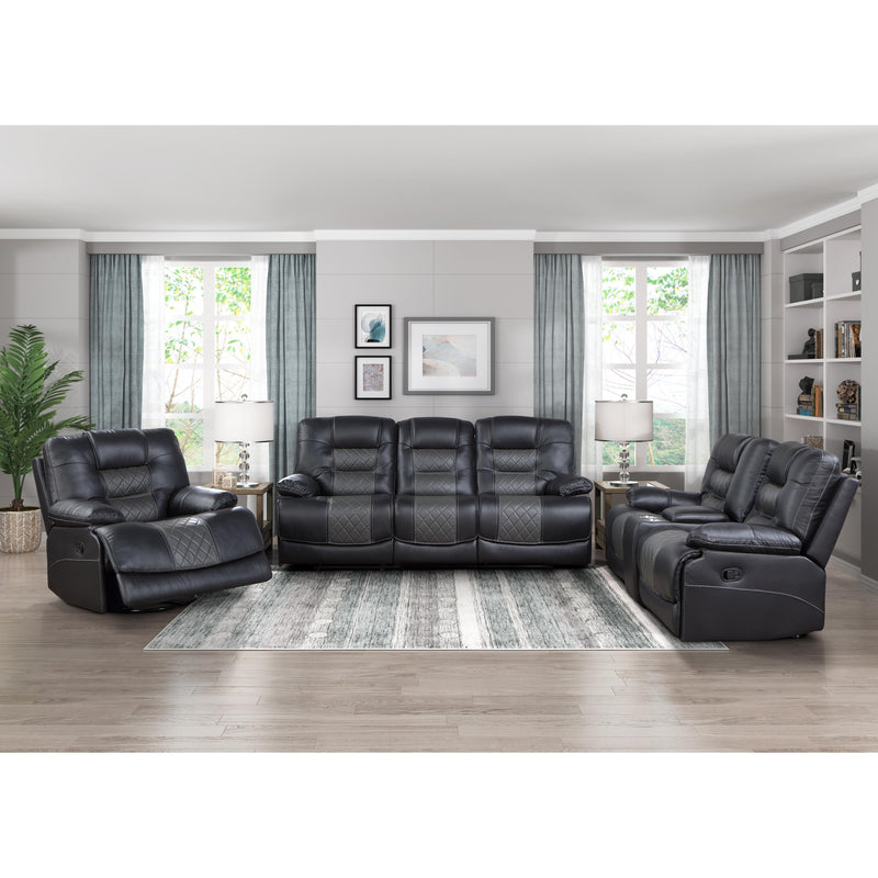 Homelegance Fabian Reclining Loveseat 9388GRY-2 IMAGE 7