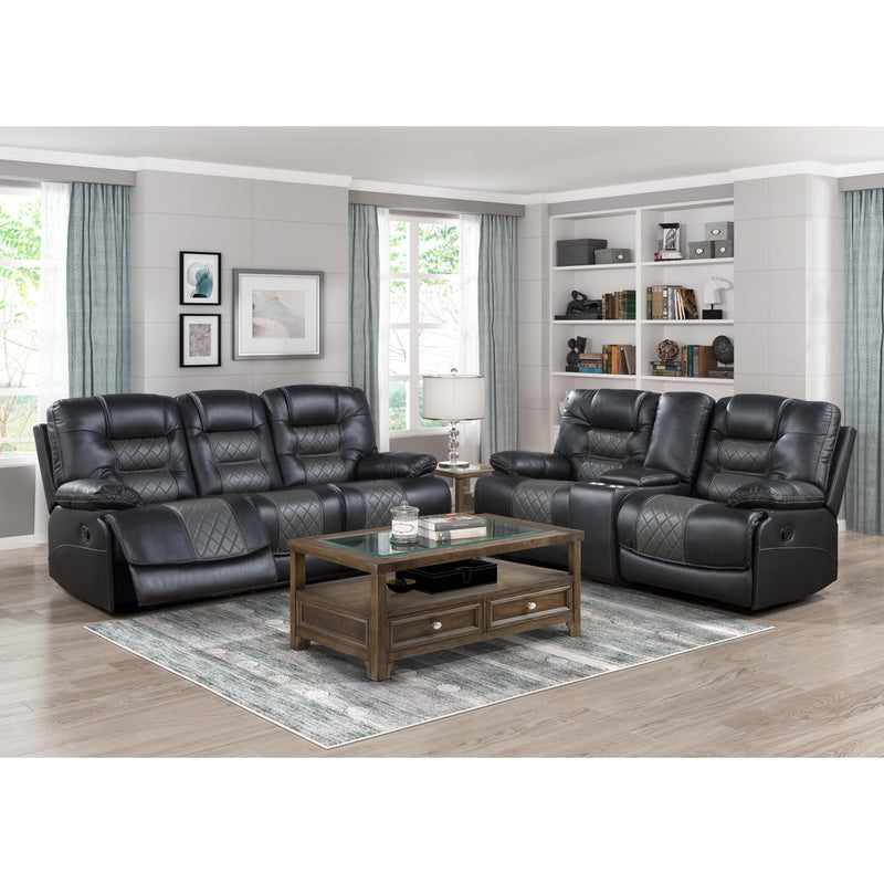 Homelegance Fabian Reclining Sofa 9388GRY-3 IMAGE 6