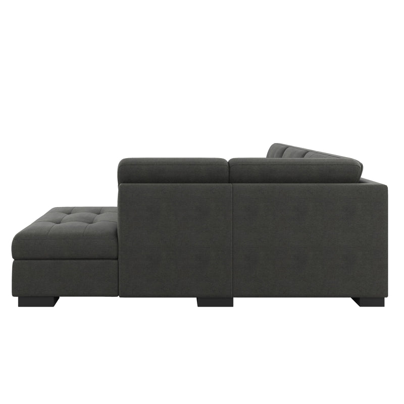 Homelegance Brooklyn Park Fabric Sleeper Sectional 9390DG*22LRC IMAGE 4