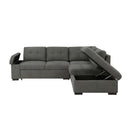 Homelegance Brooklyn Park Fabric Sleeper Sectional 9390DG*22LRC IMAGE 7