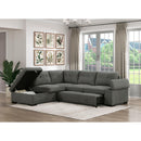 Homelegance Brooklyn Park Fabric Sleeper Sectional 9390DG*2LC2R IMAGE 13