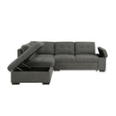 Homelegance Brooklyn Park Fabric Sleeper Sectional 9390DG*2LC2R IMAGE 7