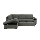 Homelegance Brooklyn Park Fabric Sleeper Sectional 9390DG*2LC2R IMAGE 8