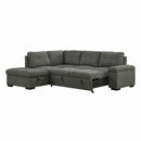 Homelegance Brooklyn Park Fabric Sleeper Sectional 9390DG*2LC2R IMAGE 9