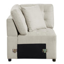 Homelegance Logansport Fabric Sleeper Sectional 9401BEG*42LRU IMAGE 10