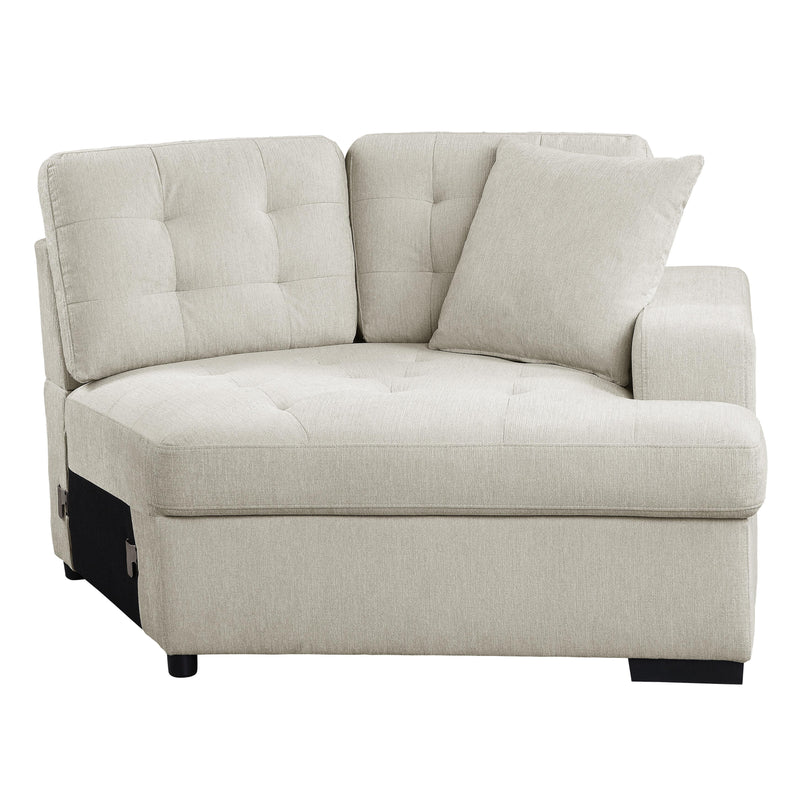 Homelegance Logansport Fabric Sleeper Sectional 9401BEG*42LRU IMAGE 11