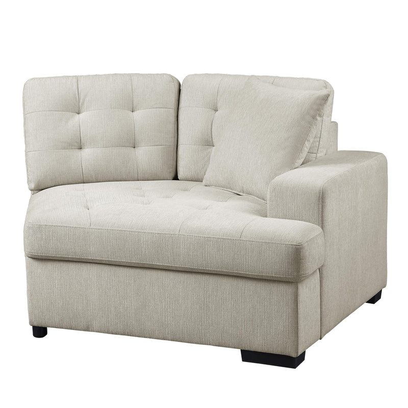 Homelegance Logansport Fabric Sleeper Sectional 9401BEG*42LRU IMAGE 12