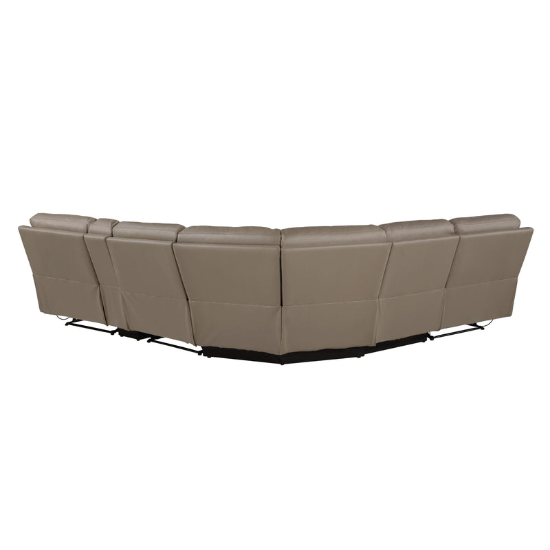 Homelegance LeGrande Power Reclining Leather 6 pc Sectional 9429TP*6LCRRPWH IMAGE 3