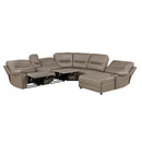 Homelegance LeGrande Power Reclining Leather 6 pc Sectional 9429TP*6RCLRPWH IMAGE 2