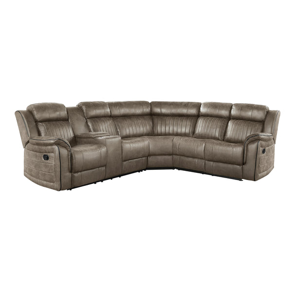 Homelegance Centeroak Reclining Fabric 3 pc Sectional 9479SDB*SC IMAGE 1