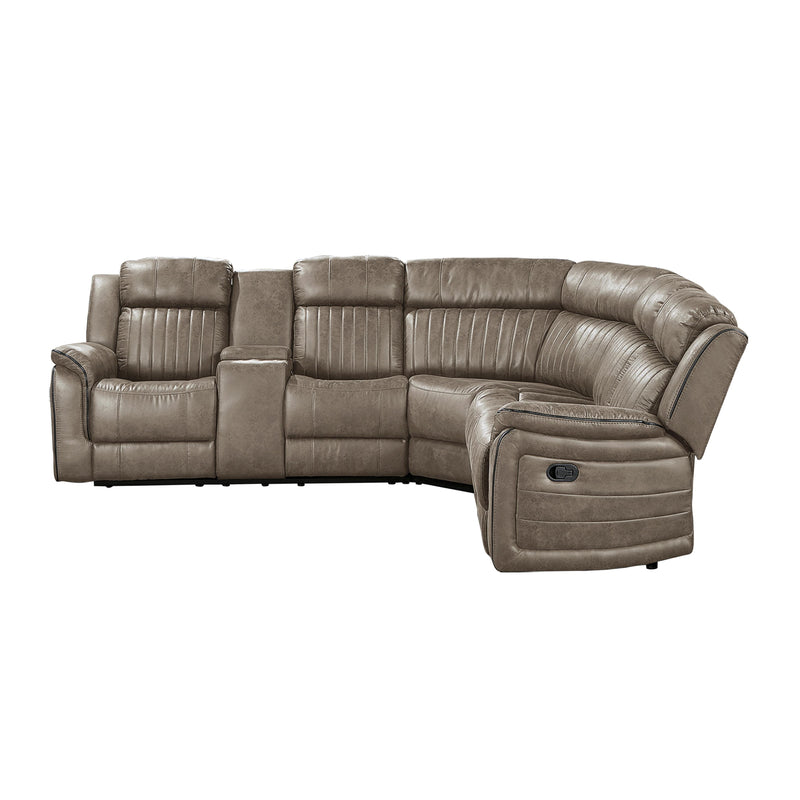 Homelegance Centeroak Reclining Fabric 3 pc Sectional 9479SDB*SC IMAGE 3