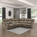 Homelegance Centeroak Reclining Fabric 3 pc Sectional 9479SDB*SC IMAGE 8