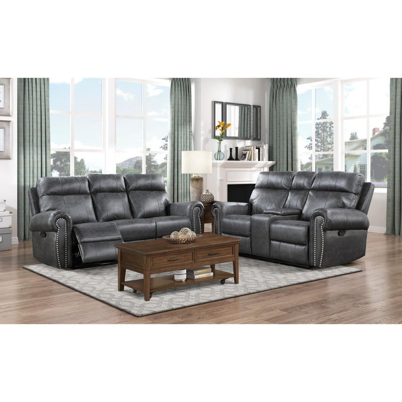Homelegance Granville Reclining Loveseat 9488GY-2 IMAGE 6