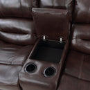 Homelegance Center Hill Reclining Leather Match Loveseat 9668NBR-2 IMAGE 5