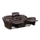 Homelegance Center Hill Reclining Leather Match Sofa 9668NBR-3 IMAGE 4