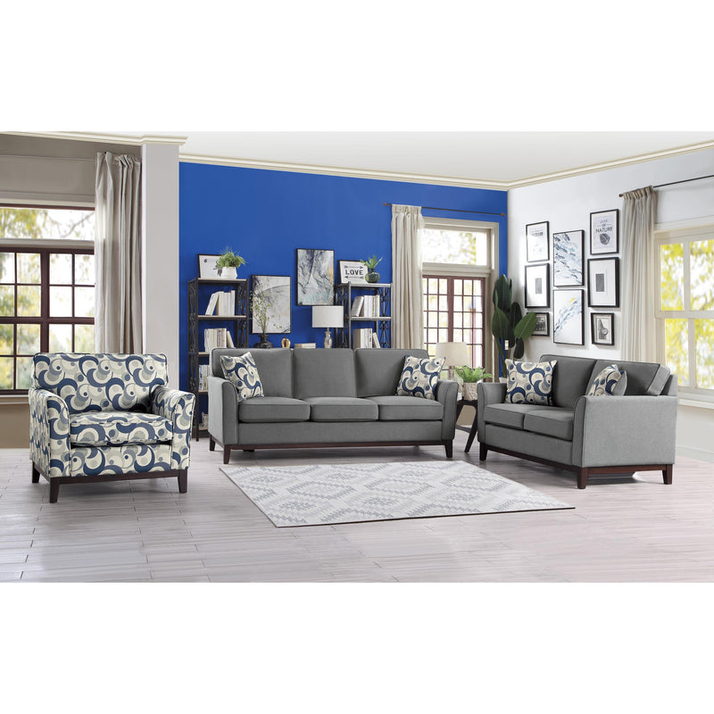 Homelegance Blue Lake Stationary Fabric Loveseat 9806GRY-2 IMAGE 6