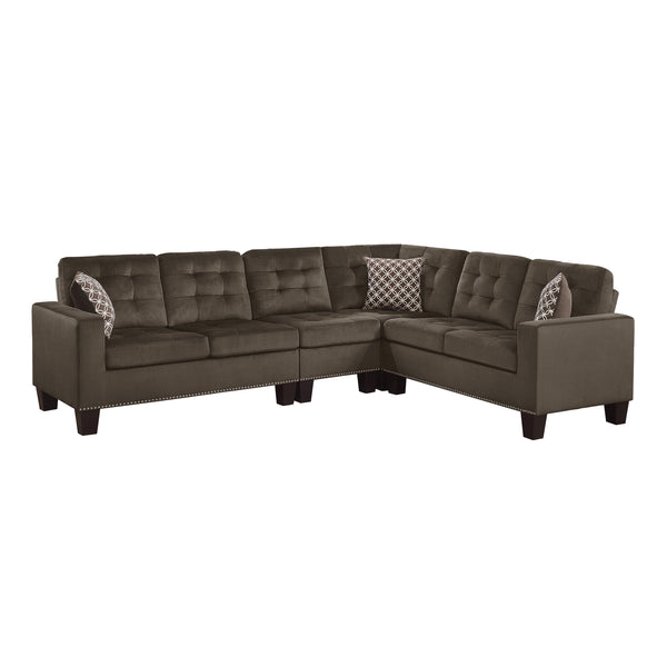 Homelegance Lantana Fabric 2 pc Sectional 9957CH*SC IMAGE 1
