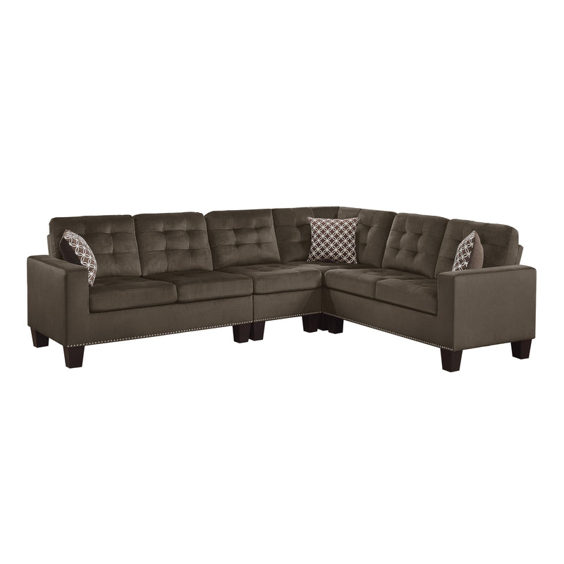 Homelegance Lantana Fabric 2 pc Sectional 9957CH*SC IMAGE 1