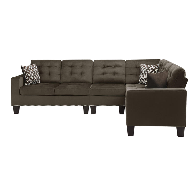 Homelegance Lantana Fabric 2 pc Sectional 9957CH*SC IMAGE 2
