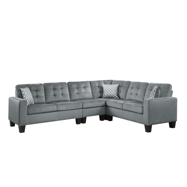 Homelegance Lantana Fabric 2 pc Sectional 9957GY*SC IMAGE 1