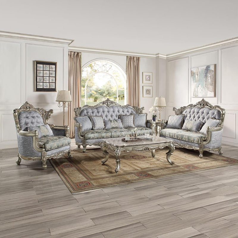 Acme Furniture Miliani LV01784 End Table with Marble Top IMAGE 7