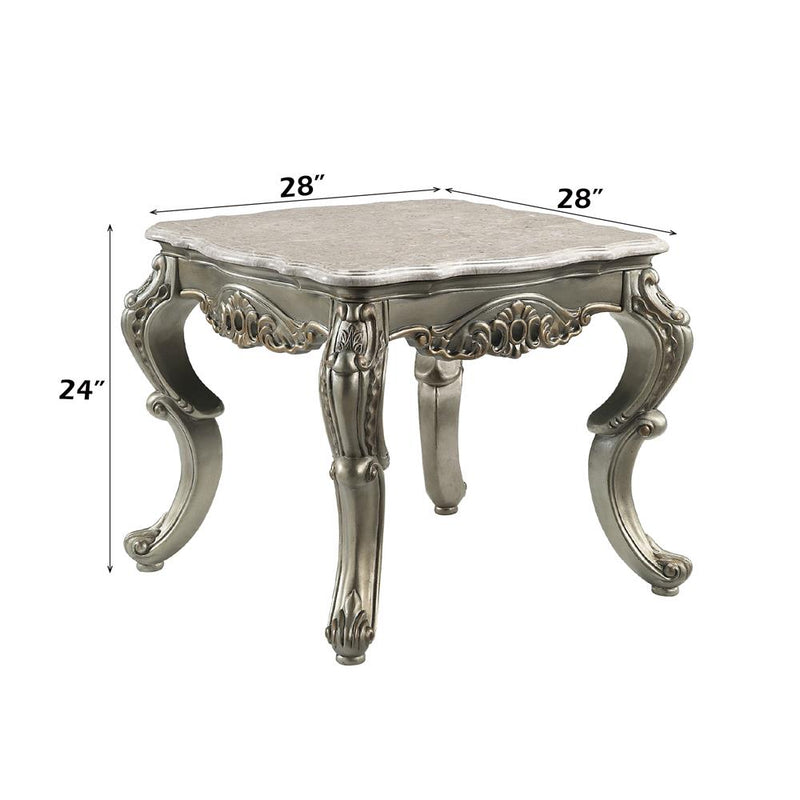 Acme Furniture Miliani LV01784 End Table with Marble Top IMAGE 8