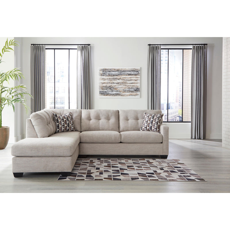  Signature Design by Ashley Mahoney 31004S3 2 pc Sleeper Sectional with Chaise IMAGE 2