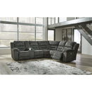  Signature Design by Ashley Nettington 44101S1 3 pc Power Reclining Sectional IMAGE 3