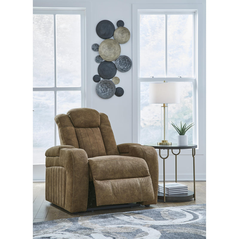 Signature Design by Ashley Wolfridge Power Leather Look Recliner 6070313 IMAGE 6