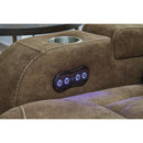 Signature Design by Ashley Wolfridge 6070318 Power Reclining Loveseat with Console and Adjustable Headrest IMAGE 12