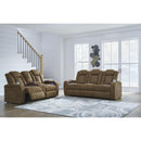 Signature Design by Ashley Wolfridge 6070318 Power Reclining Loveseat with Console and Adjustable Headrest IMAGE 13