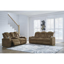 Signature Design by Ashley Wolfridge 6070318 Power Reclining Loveseat with Console and Adjustable Headrest IMAGE 20