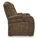 Signature Design by Ashley Wolfridge 6070318 Power Reclining Loveseat with Console and Adjustable Headrest IMAGE 4