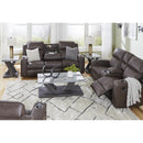 Signature Design by Ashley Lavenhorne 6330689 Reclining Sofa with Drop Down Table IMAGE 10