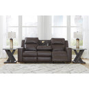 Signature Design by Ashley Lavenhorne 6330689 Reclining Sofa with Drop Down Table IMAGE 7
