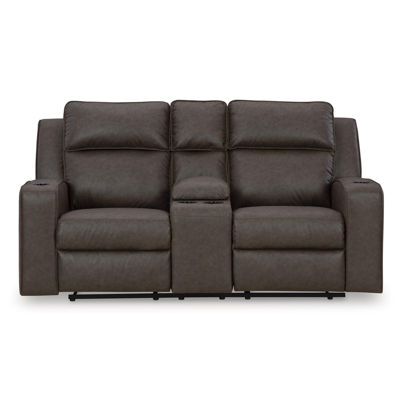 Signature Design by Ashley Lavenhorne 6330694 Double Reclining Loveseat with Console IMAGE 3