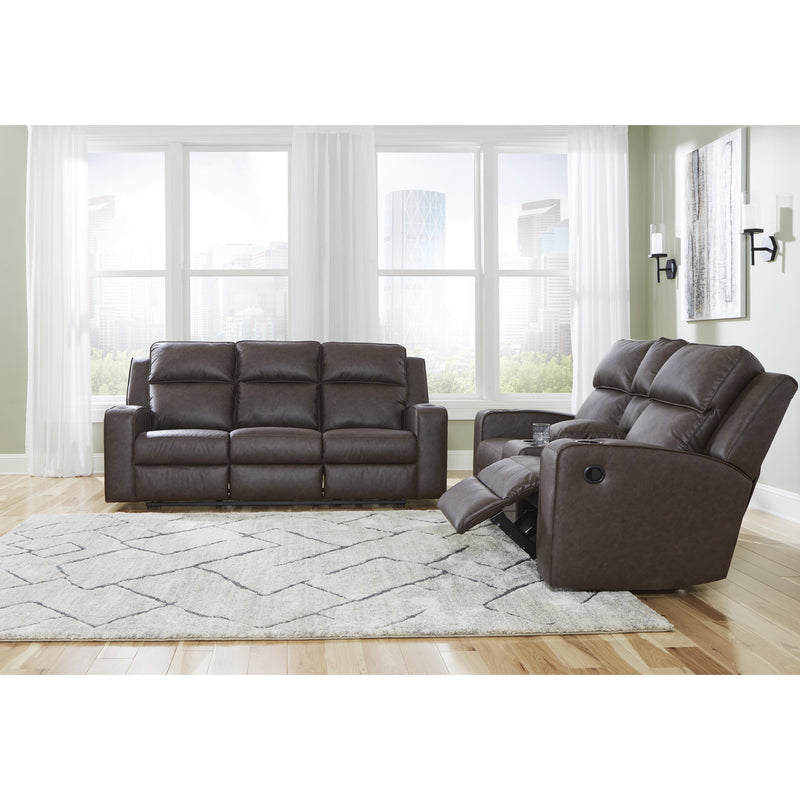 Signature Design by Ashley Lavenhorne 6330694 Double Reclining Loveseat with Console IMAGE 8