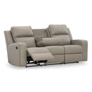 Signature Design by Ashley Lavenhorne 6330789 Reclining Sofa with Drop Down Table IMAGE 2