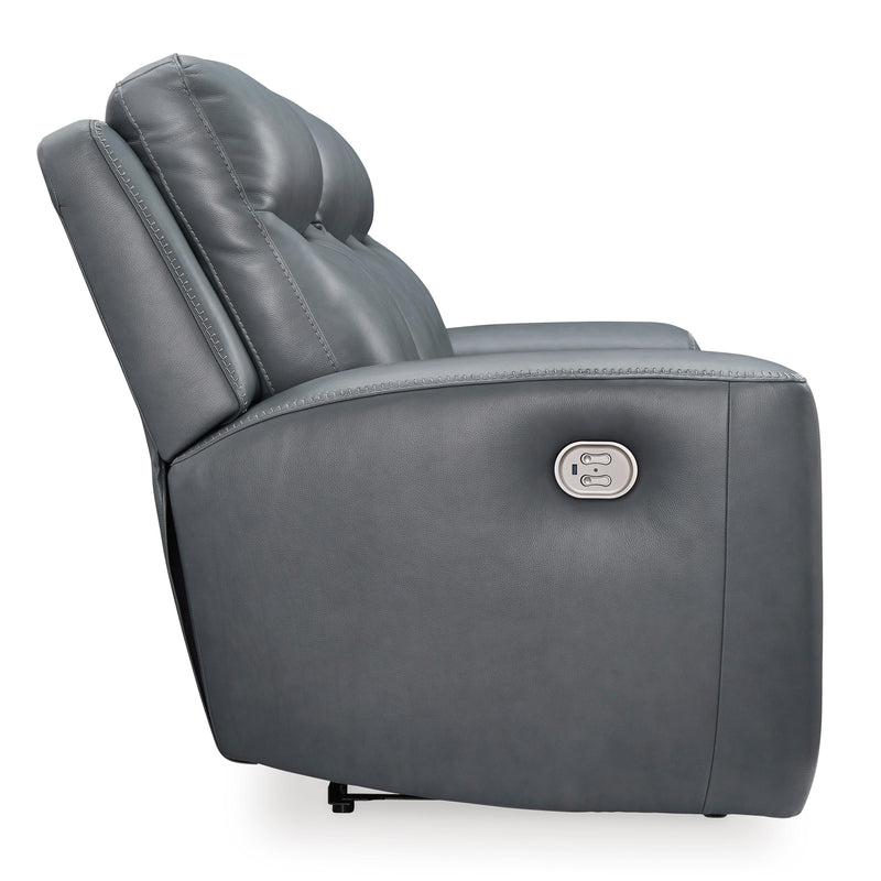 Signature Design by Ashley Mindanao U5950415 Power Reclining Sofa with Adjustable Headrest IMAGE 4