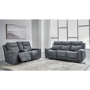 Signature Design by Ashley Mindanao U5950418 Power Reclining Loveseat with Console and Adjustable Headrest IMAGE 11