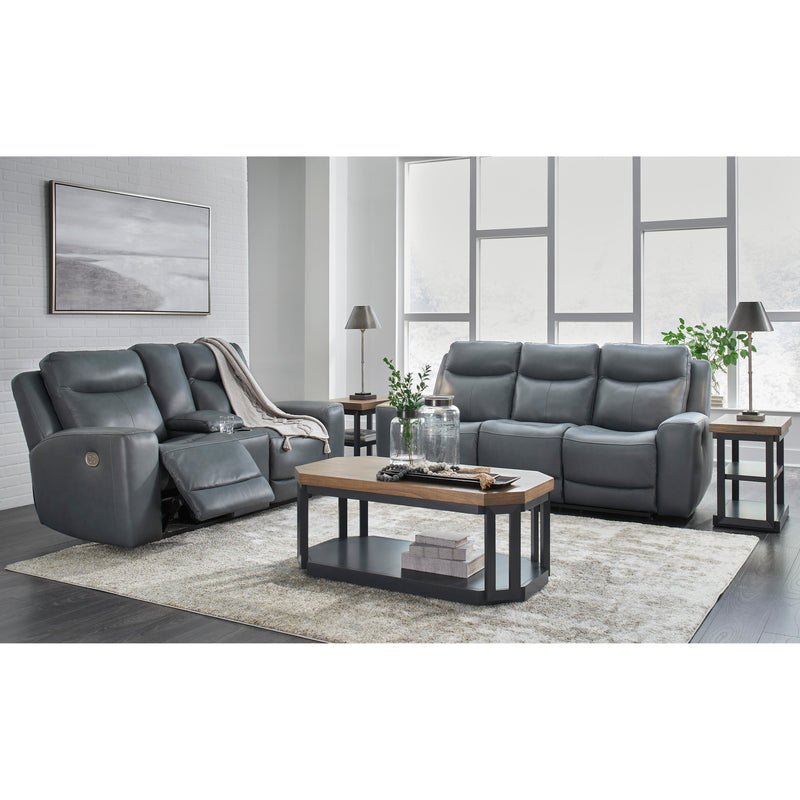 Signature Design by Ashley Mindanao U5950418 Power Reclining Loveseat with Console and Adjustable Headrest IMAGE 14