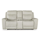 Signature Design by Ashley Mindanao U5950518 Power Reclining Loveseat with Console and Adjustable Headrest IMAGE 3