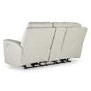 Signature Design by Ashley Mindanao U5950518 Power Reclining Loveseat with Console and Adjustable Headrest IMAGE 5