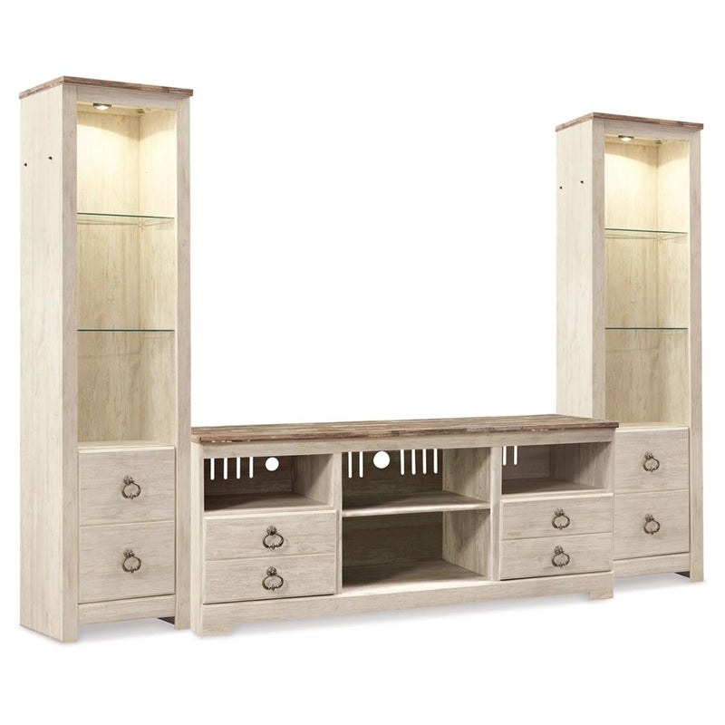  Signature Design by Ashley Willowton W267W16 3 pc Entertainment Center IMAGE 1